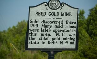 Reed Gold Mine NC State Historic Marker