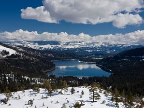 Donner Lake As Seen From Donner Pass