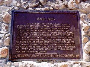 Donner Memorial Plaque