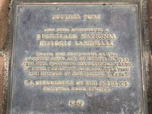 Sutter's Fort Plaque Sutter's Fort Plaque